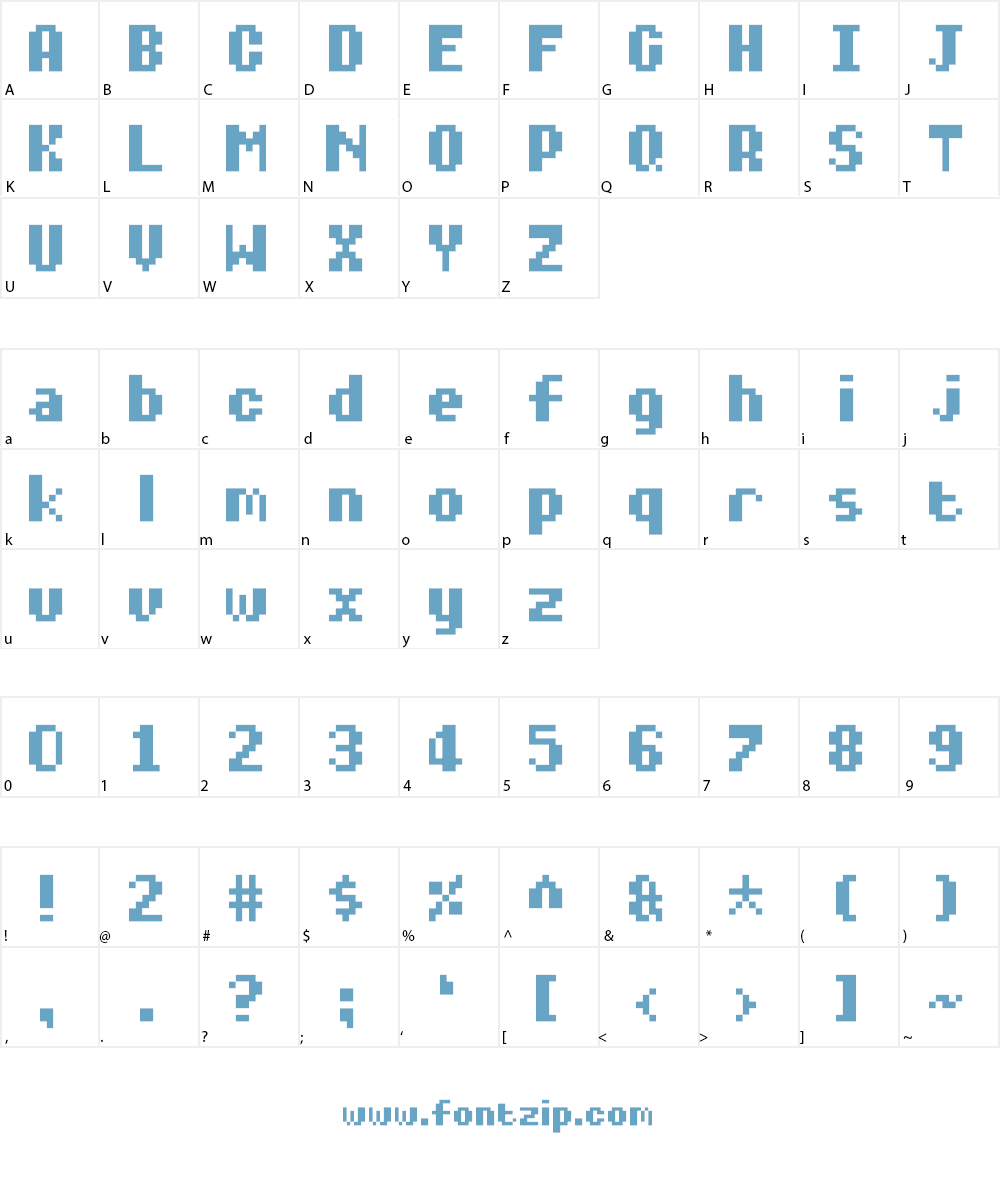 Diary of an 8-bit mage Font Character